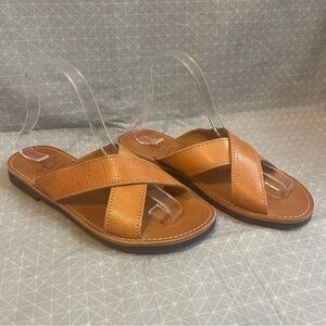 Pagonis Greek Handmade Leather Cross Strap Sandals 9